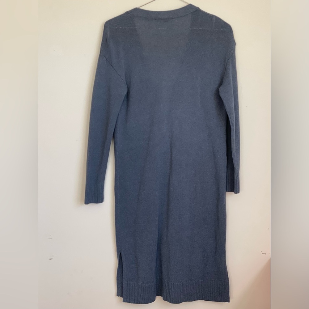Talbots Blue Button-Front Cardigan Duster - Size Small - Picture 3 of 5
